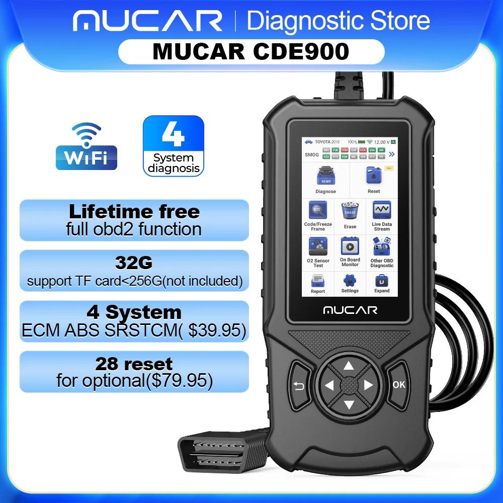 MUCAR CDE900/cde900 Pro OBD2   ڵ Obd 2 ĳ 극ũ    ý  cde900 ڵ  32GB